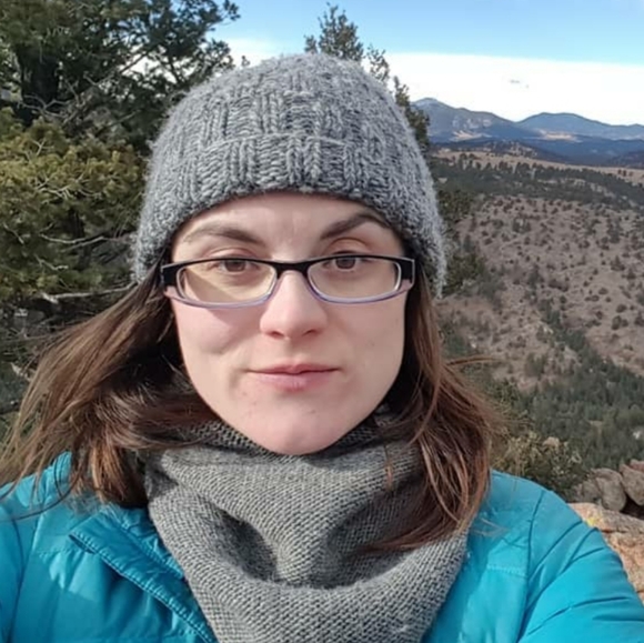 💥 Merino Marbled Blue Beanie w Fold - Unisex - Picture 3 of 3